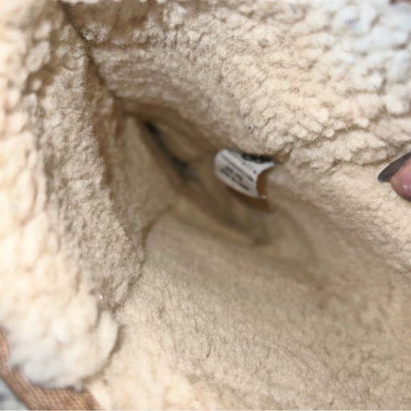 UGG Fur Sunburst Boots in Brown & Cream - Picture 5 of 9